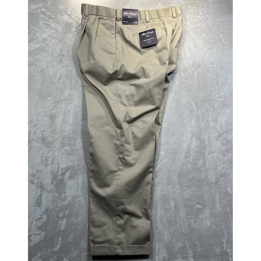 Alan Flusser Pants Golf Mens 40x32 Pleated Expandable‎ Waistband No Iron NEW